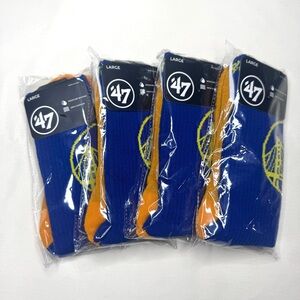 4 Pairs of Blue Warriors socks